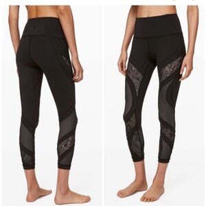Lululemon Wunder Under High Rise Tight Lace SZ 2